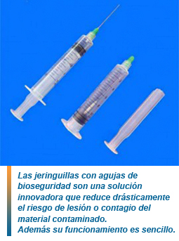 Jeringas de bioseguridad 